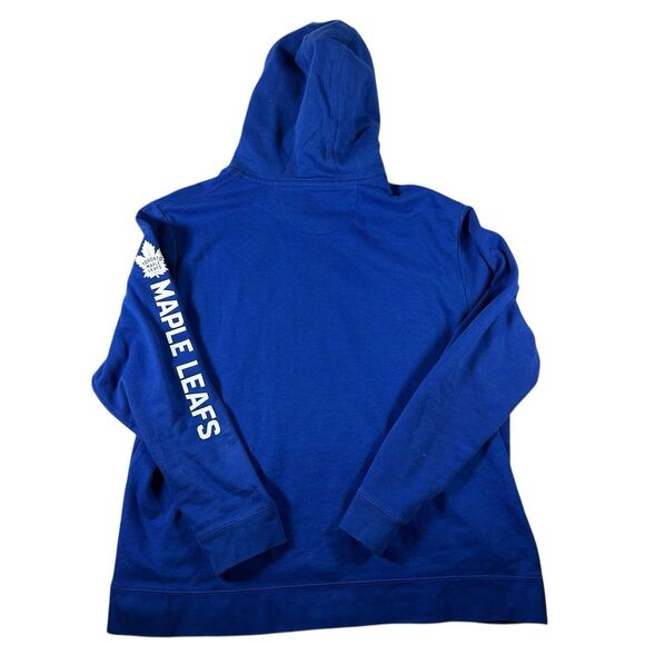 Toronto Maple Leafs Graphic Hoodie Men’s XXL Fanatics NHL Hockey Blue Fleece Y2K - Picture 4 of 10
